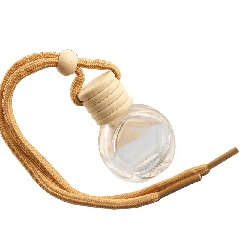 

Hanging Car Diffuser Car Air Freshener Perfume Bottle Perfume Aromatherapy Pendant With Wooden Caps Auto Hangings Decor
