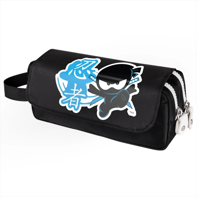 2023 NEW Ninja Kidz Cartoon Children Pencil Case Multi Layer high quality Student Stationery Box Stationery Storage Bag 5