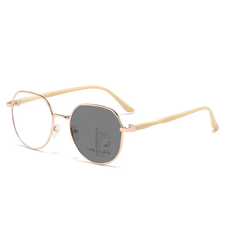 Ladies Progressive Multifocal Presbyopia Glasses for Women Men Unisex Prescription Reading Eyewear Color Changing Sunglasses 5