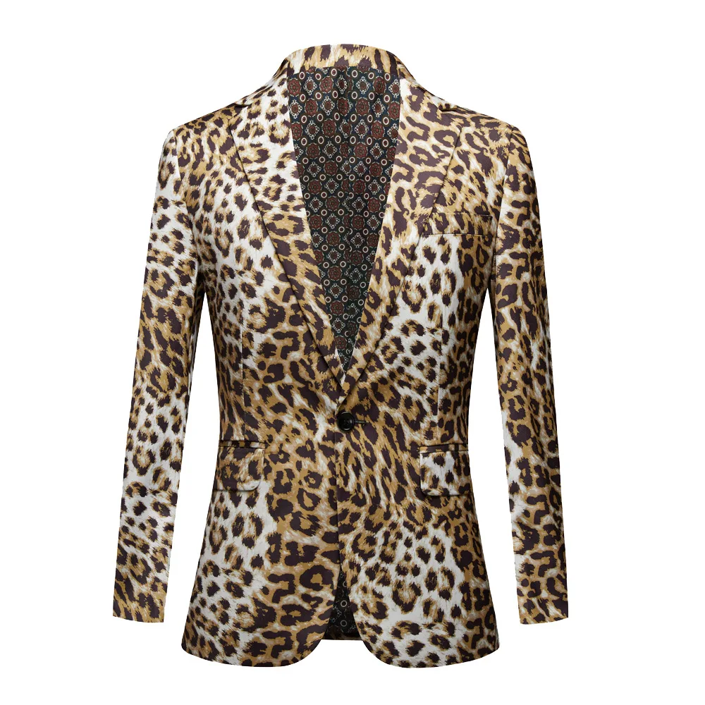 mens leopard print suit