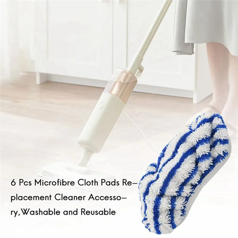 Y51A-1 Set Microfibre Cloth Pads Accessory For Rowenta Clean&Steam ZR005801 Cleaner Washable Reusable