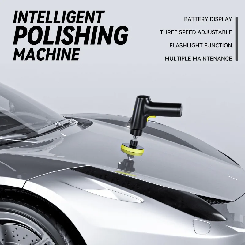 Wireless Car Polisher Handheld Cordless Polisher Automotive Polishing Waxing Machine Power Tool Car Body Cleaning Waxing Repair