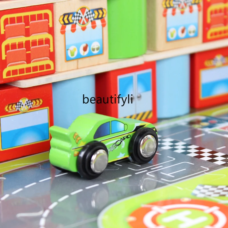 Children's building block puzzle boy baby girl baby assembled 7-8-10 year old wooden toy