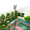 4 PCS HO Scale Model Lighting Tower,Tower Lights Model Lights Layout Lamppost For Train/Garden/Playground/Stadium 4