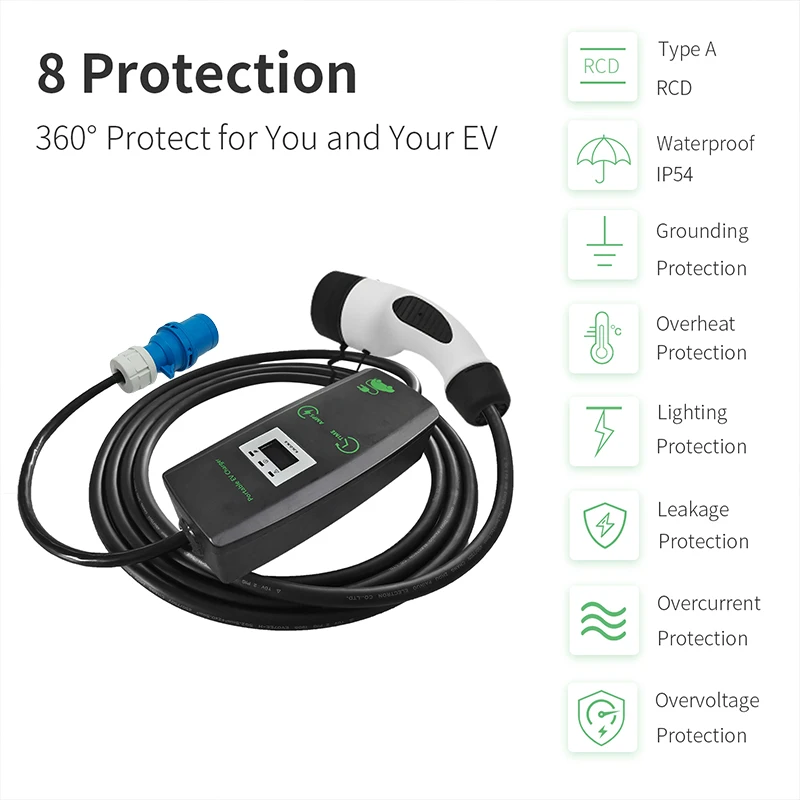 Khons Portable Electric Car Charger 11kw 7kw Charger Type2 Charger Cable 16A 32A EV Charger Three Phase EVSE Charging Box 16 Khons Portable Electric Car Charger 11kw 7kw Charger Type2 Charger Cable 16A 32A EV Charger Three Phase EVSE Charging Box 3