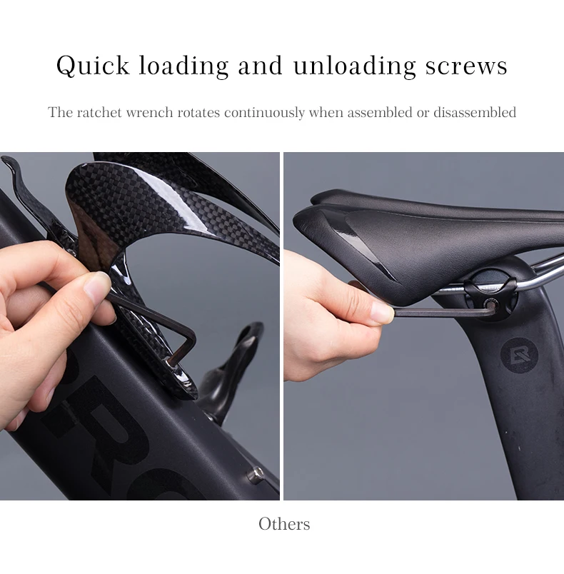 ROCKBROS Kit Riparazione 44 in 1 per Bicicletta, Set di Attrezzi della Valigetta Pratica, Multi Strumenti Quotidiano in Acciaio Inossidabile