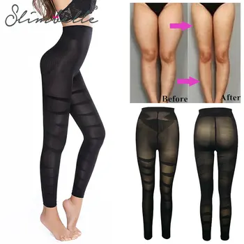 Leggings a compressione a vita alta per donna Shaper per cosce per gambe senza cuciture Anticellulite Dimagrante Shapewear con controllo della pancia