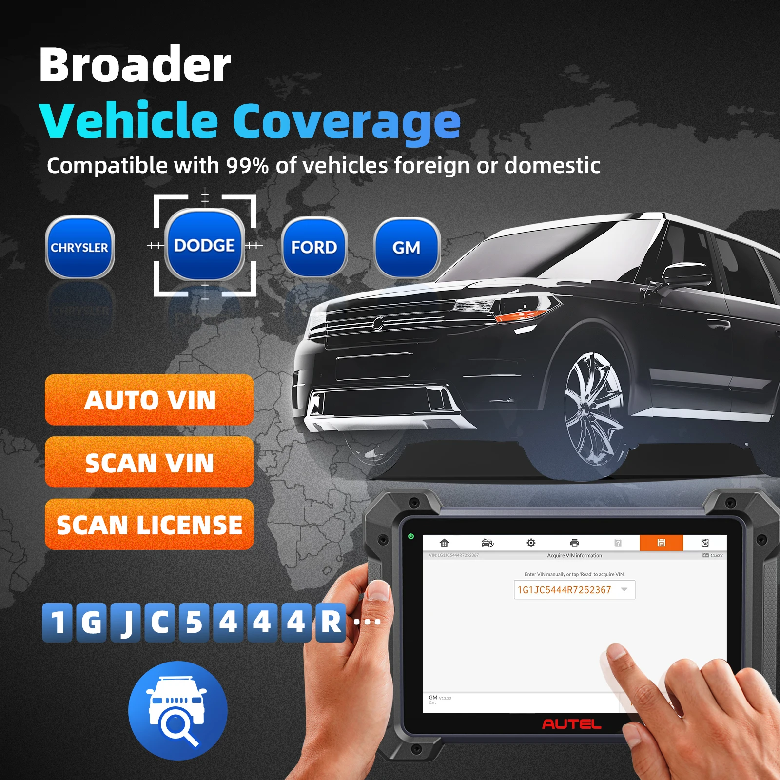 Autel MaxiCOM MK908PRO II Car Diagnostic Tools J2534 Programmer OBD2 Scanner ECU Programming Coding AutoScan 2.0