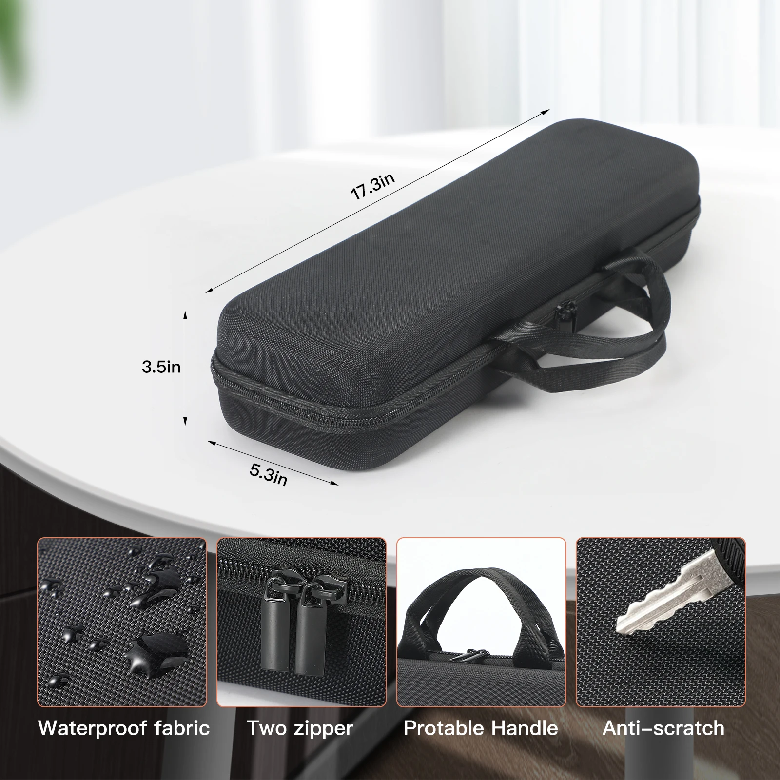 Portable Travel Storage Bag Shockproof Travel Carrying Bag Anti-scratch with Mesh Bag for Dyson Airstrait HT01 Hair Straightener