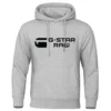 2024 New G-star RAM trendy fashion casual sportswear comfortable printed loose top pullover men's hooded sweatshirt street wear 4