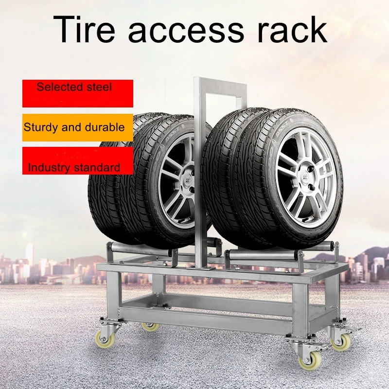 Auto mobile tire rack auto parts tire display rack 4s store