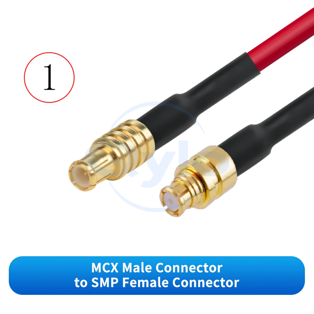 MCX zu SMP HF-Koaxialkabel RG402 Rot Halbflexibles Hochfrequenz-Koaxialkabel MCX zu SMP Kabel (1 Stück) – Detail 3