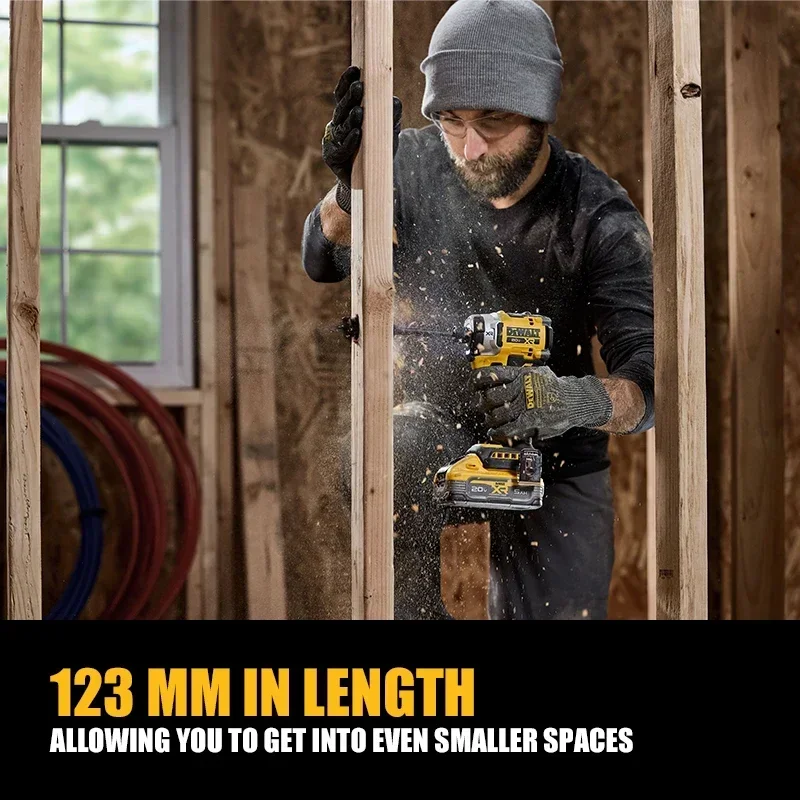 DEWALT 충전식 다기능 브러시리스 임팩트 전기 드릴 전동 공구, DCF860, 20V MAX, DCF860N, DWA2PH2SL 포함