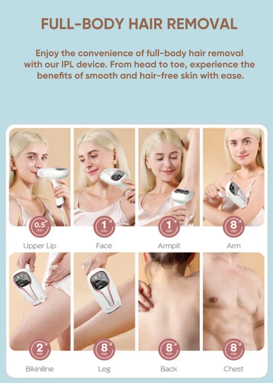 Epilatore laser a raffreddamento per donna e uomo bikini_voghion.com