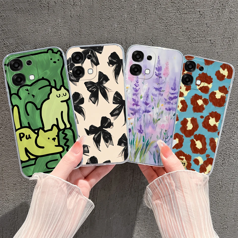 Pretty Butterfly Goldfish Drop-Resistant Lightweight Clear Bumper Case