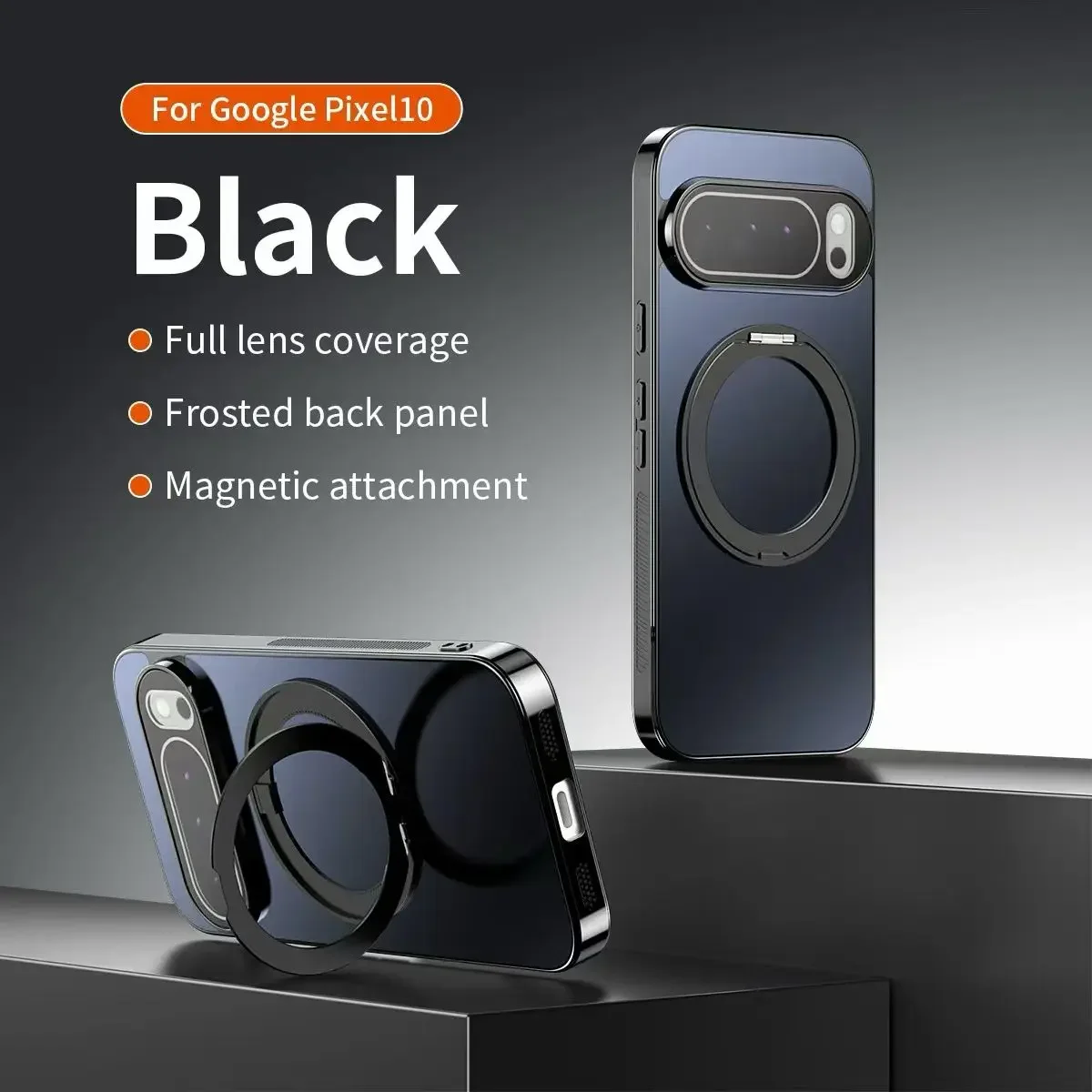 Luxury 360° Magnetic Wireless Charging Armor with Electroplating Matte Cover