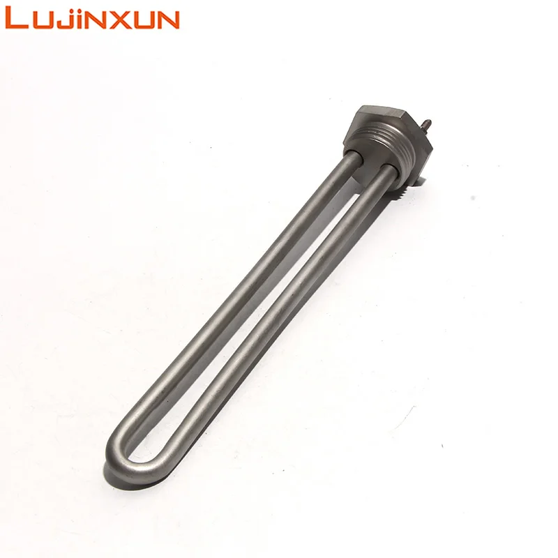 1inch Solar Water Immersion Heater BSP/NPT DC12/24/36/48V 304SUS Heating  Element with Nut 200mm Length 300W/600W