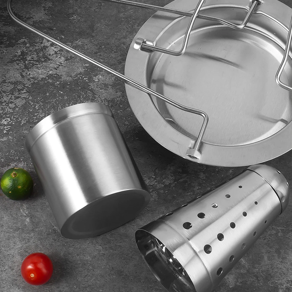 Multifunctional BBQ Chicken Holder for Grill Stainless Steel Stand Vertical Chicken Roaster Detachable Outdoor Barbecue Tool