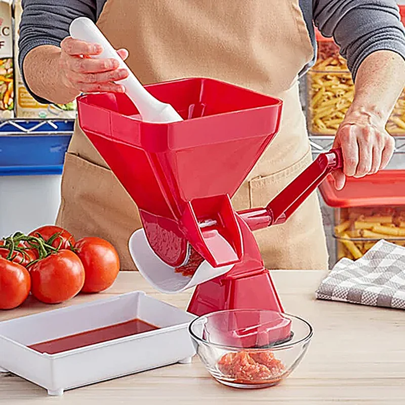 

Tomato Strainer Machine Tomato Juicer Squeezing Homemade Pasta Sauces Fresh Salsas Puree Maker Kitchen Manual Juicers