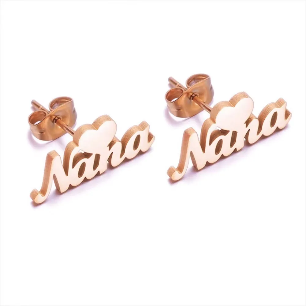 Leechee Heart Shape Kids Custom Name Earstuds Stainless Steel Cute Jewelry Gift Sf563528Ff3B44E719476E01408Bf2Aaeb