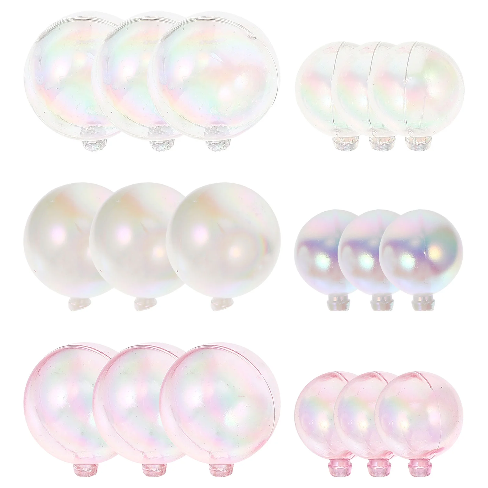

18 Pcs Bubble Ball Ornaments Cake Balls Adorns Shaped Toppers White White White White White White Happy Anniversary Decorationss