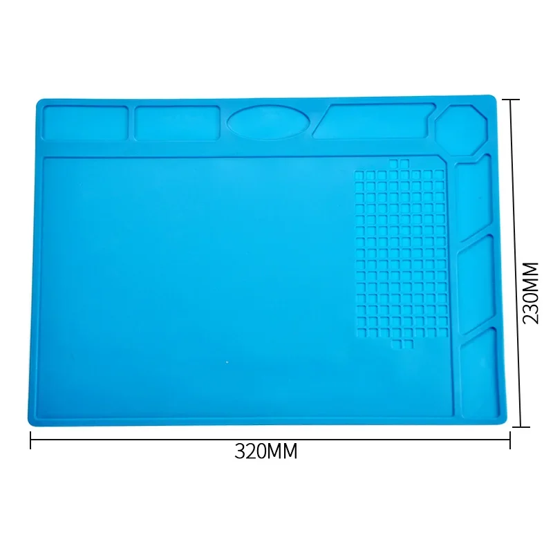 NASAN 실리콘 납땜 매트, 단열 패드, 내열성 BGA 납땜 스테이션, 작업 패드 용접 수리 매트, 450mm * 300 mm
