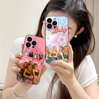 K4OS Pretty Phone Case for iPhone 16 15 14 13 12 11 X XR XS 8 7 Pro Max Plus Mini Black Smartphone Cellphones Cover