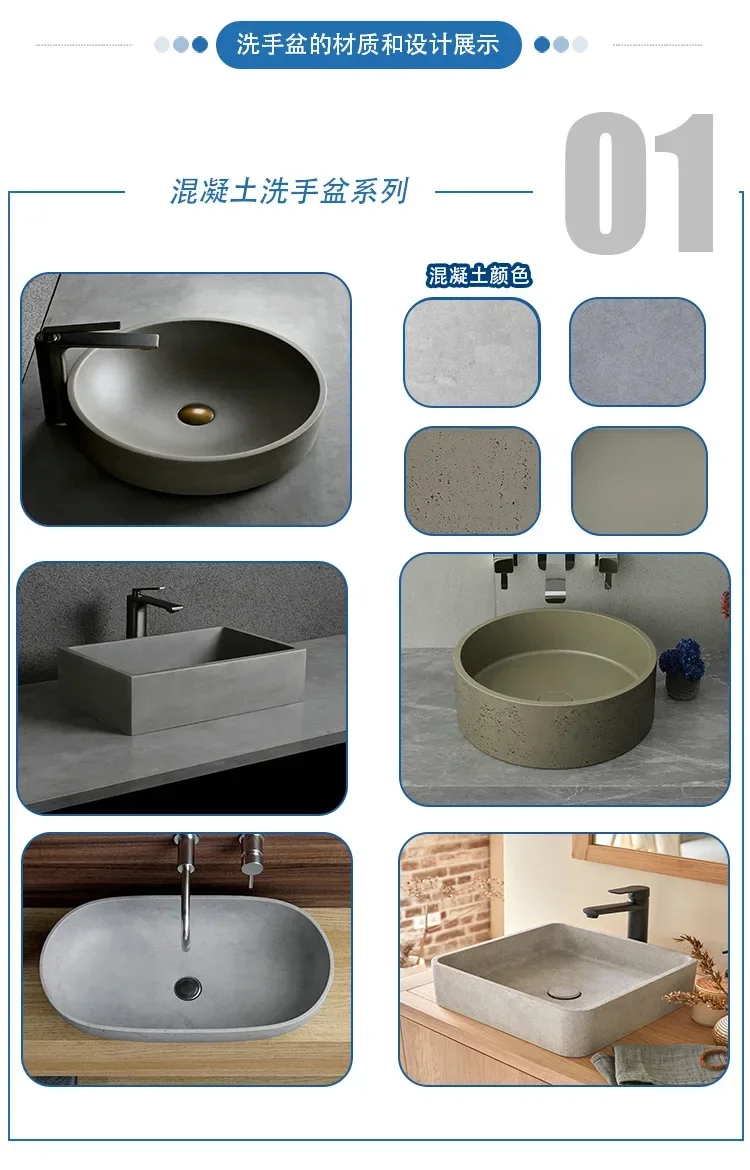 Bathroom sink, wall mounted, many colors available, ceramic washbasin, hotel, 47x36x12cm/19x14x5in" 3