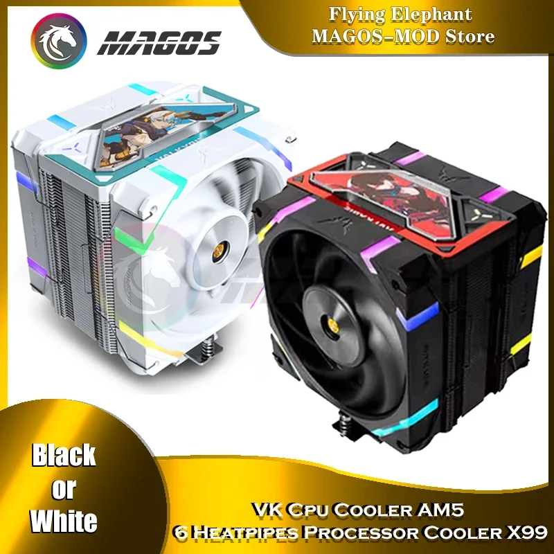 

VK LGA 1700 CPU Cooler Computer Case AM5 AM4 Air Cooling Double Towers ARGB Fans 230W TDP