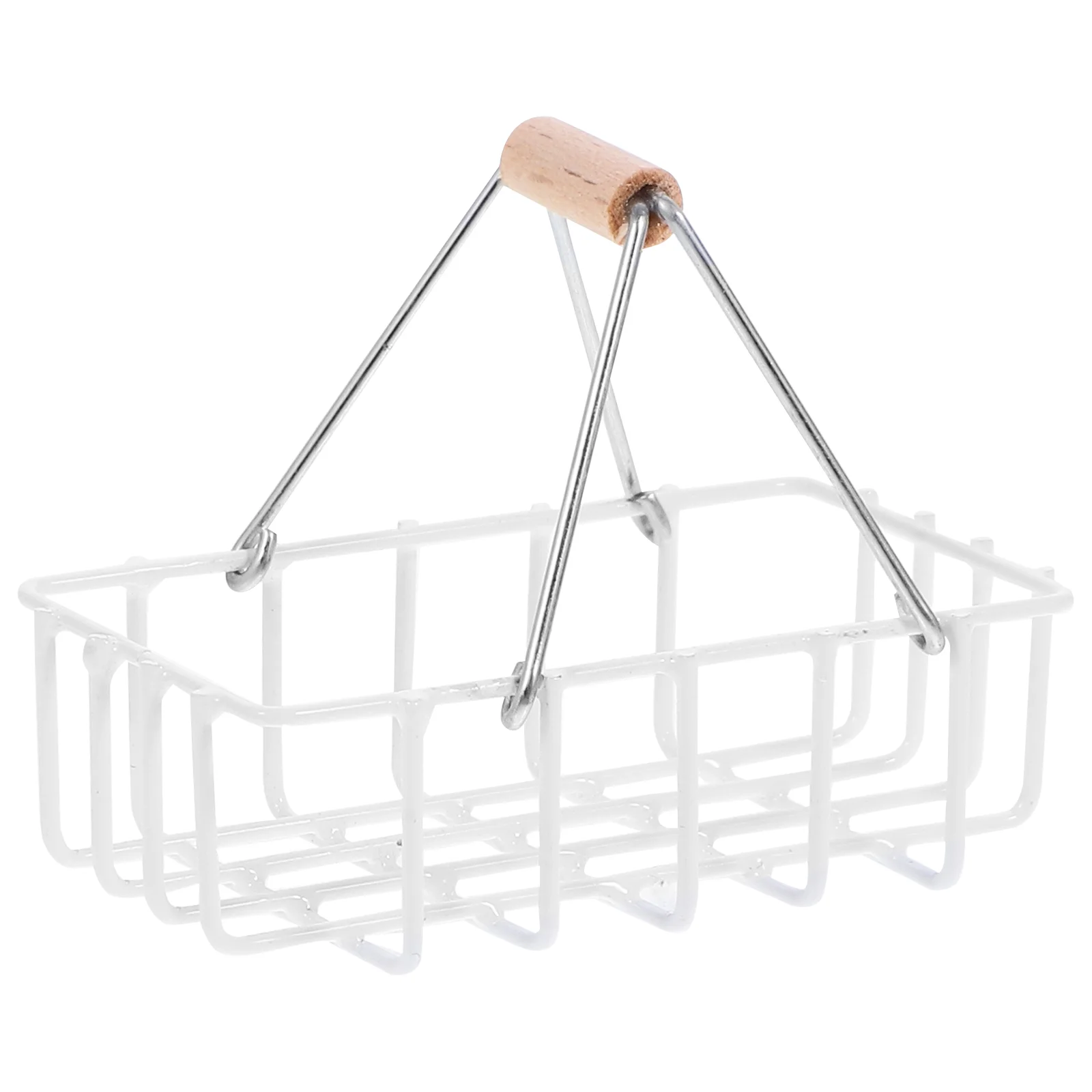 

Small Shopping Basket Model Dollhouse Mini Shopping Basket Craft Mini House Shopping Basket Prop