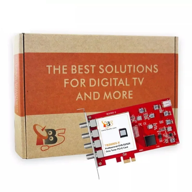 STB Wolck TBS 6909X V2 DVBS2/S2X Tuner Pcle Card IPTV Streaming Card