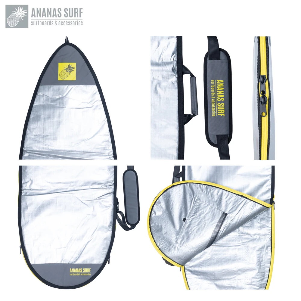 Ananas Surf 5'6", 5'9" Travel Surfboard Shortboard Bag 5Ft.6Inch. Kitesurfboard Protect Cover Wakesurf Boardbag