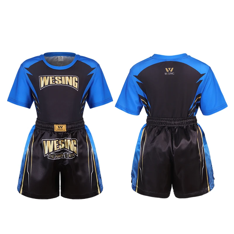WESING Kids Sports Rash Guards for Boys Girls Short Sleeve for MMA Kickboxing Jiu Jitsu BJJ