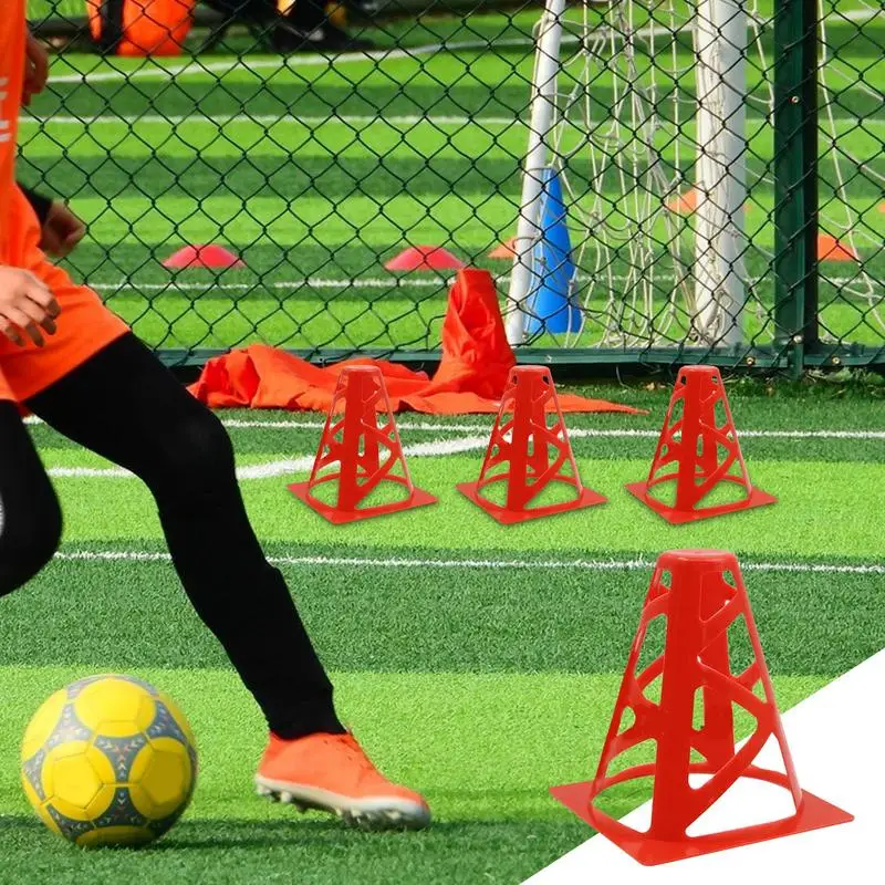 Marker Cones Soccer Football Agility Training Hollow Cones Kit PE Material Training Set For Outdoor Activity Football
