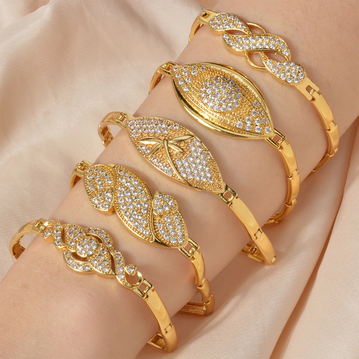 最終値下げ早い者勝ちhuman made bangle gold s-l400.jpg