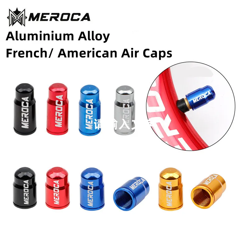 2pcsAluminumAlloyBicycleValveCapBikeNozzleWaterproofWheelPressTireFrenchCaps