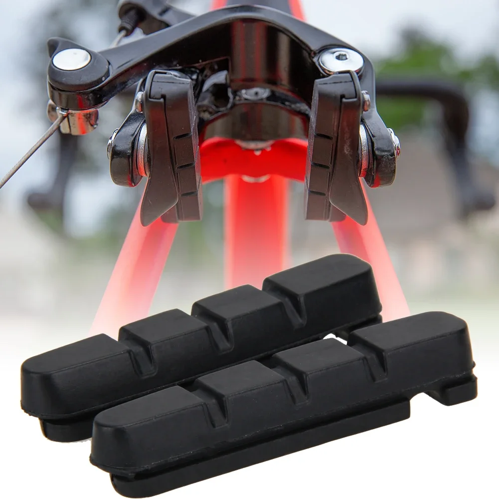 Road Bike Brake Pads Shoes For Alloy Rims Dura Ace Ultegra 105 Cartridge Bicycle Brake Pads Bicycle Tools Part 1-10Pair bike brake pads