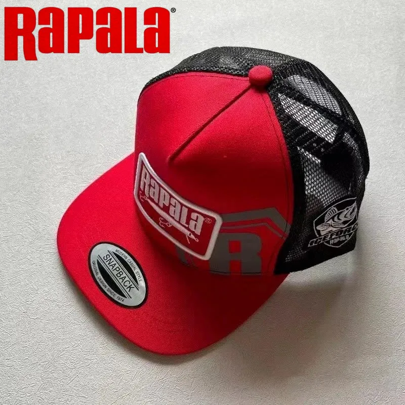 NEW Embroidered Baseball Hat for Men Women Adjustable Sun Protection Fishing Cap Mesh Snapback Golf Hat Outdoor Rapala Hat