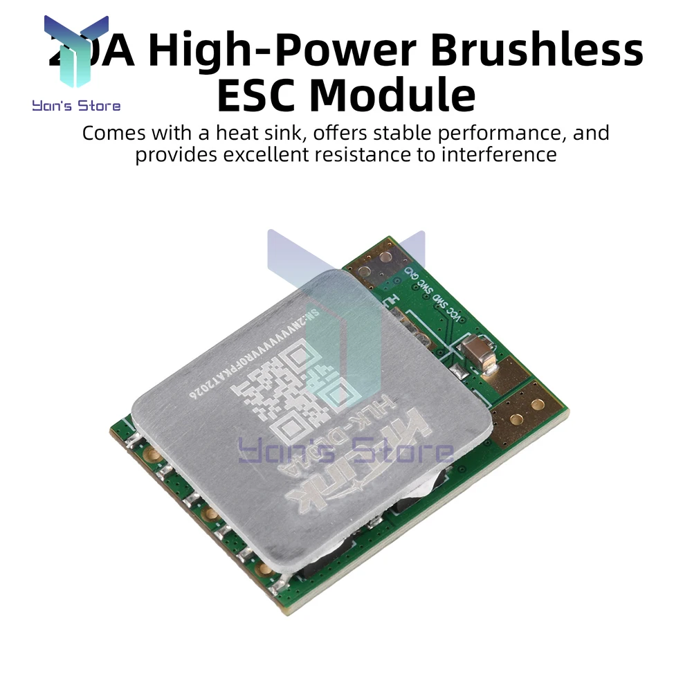 ESC 20A 12V pour Micro Moteur Brushless - Contrôleur PWM