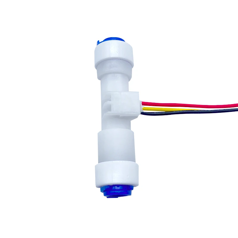 1/4 Quick Connect Water Flowmeter Sensor OEM Turbine Flow Sensor POM Material Water Flow