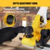 Cordless Handheld Planer Compatible with Dewalt 18V 20V MAX Battery, Brushless Electric Power Planer for Carpenter (NO Battery) 4