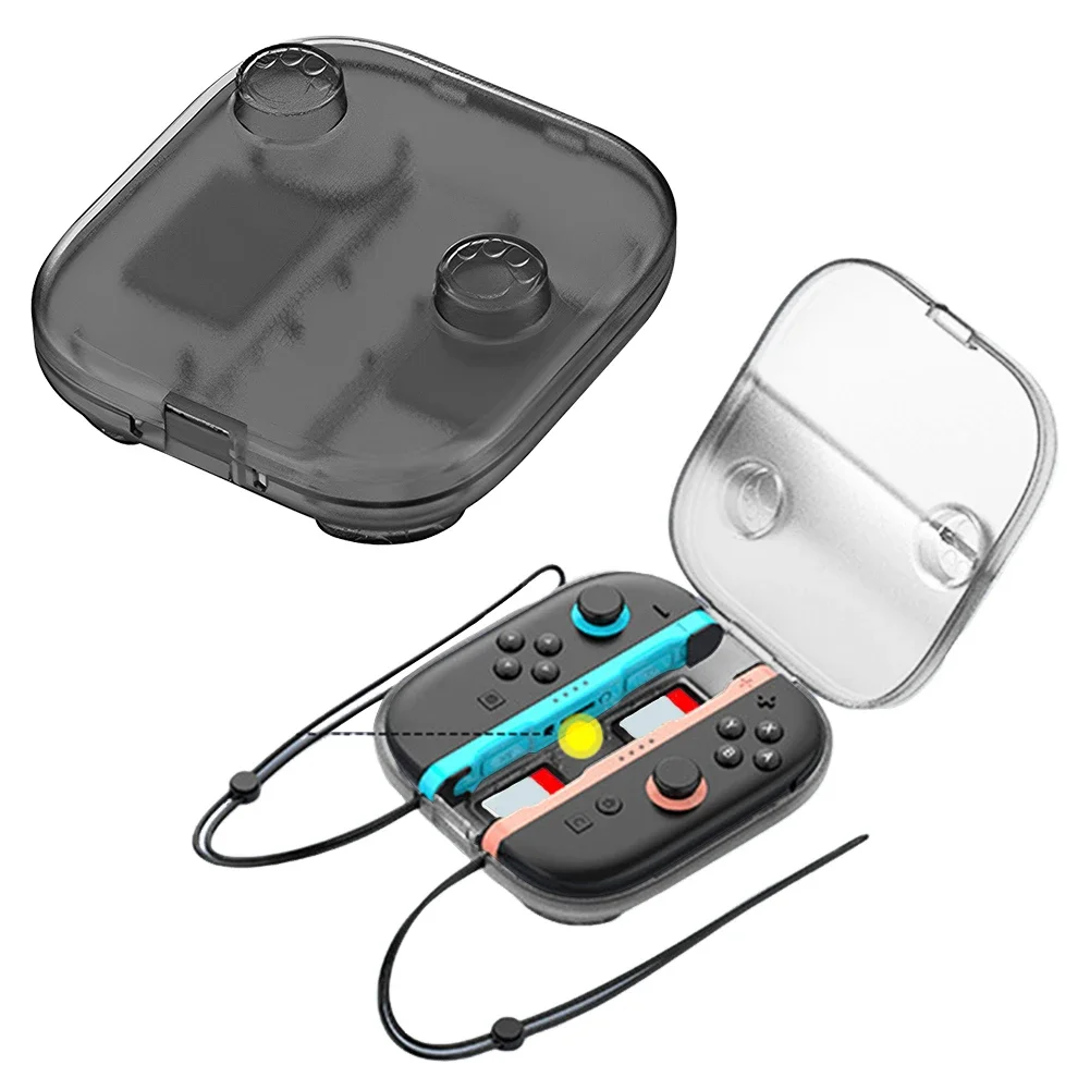 Transparent Storage Shell for Nintendo Switch 2 Anti-drop Console Handle Clear Storage Box with Game Card Slots for Switch 2