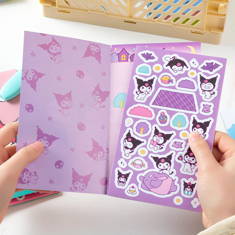 

Наклейки в виде коричной кошки Kuromi My Melody Pachacco Kawaii Kt Book Diy, наклейки, подарки, детские игрушки