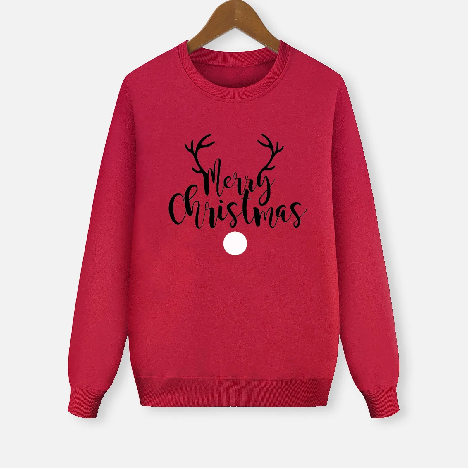 thumbnail image 5 of Suéter informal sin capucha con estampado de letras de manga larga para mujer, sudadera para mamá, conjuntos familiares a juego, ropa de otoño, 5 of 5
