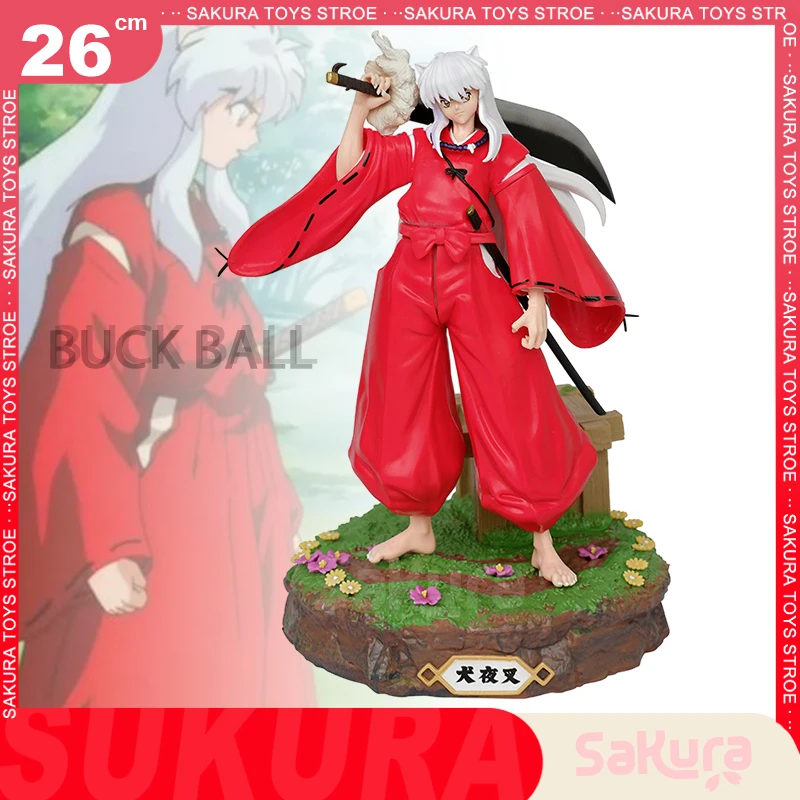 

Anime Inuyasha Figure Corpse Well Inuyasha Figurine 26cm Pvc Standing Posture With Base Statue Collectble Decor Models Toys Gift