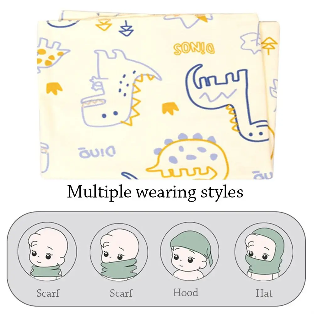 0-16 Years Old Cotton Kids Winter Scarf Fleece-lined Warm Children Neck Warmer Elastic Cute Neckerchief for Baby Boys Girls