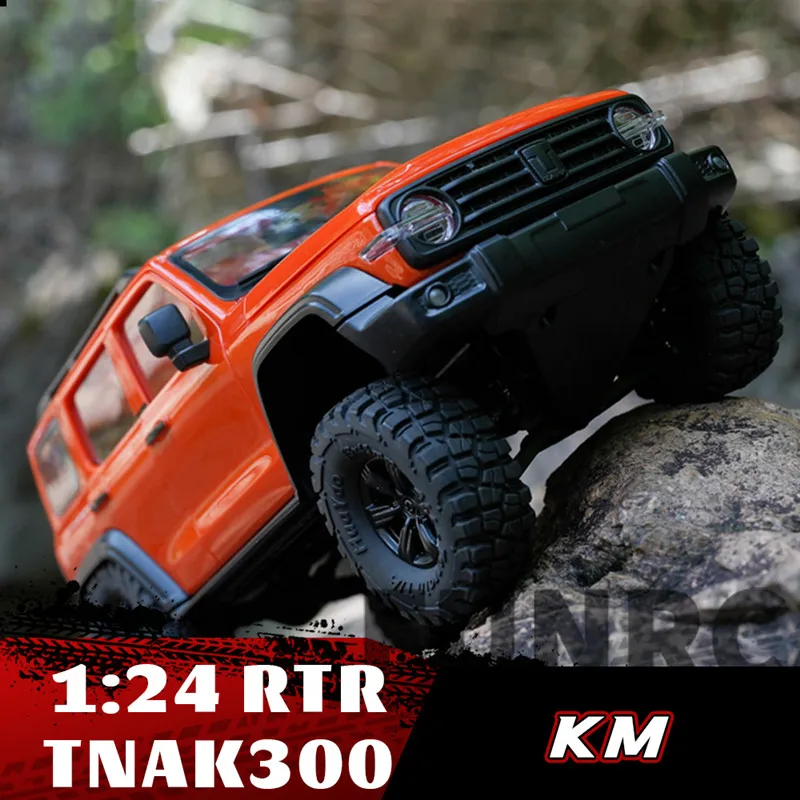 1/24 RTR TANK300 KM 견인 취미 미니 전기 원격 제어 모델 자동차 크롤러, 성인 어린이 테이블 장난감