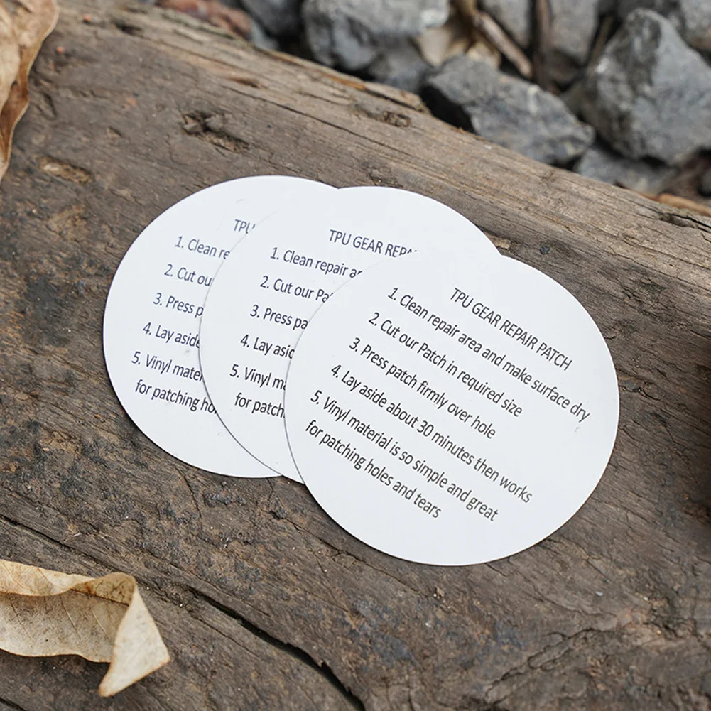 1-15Pcs Outdoor Tool Waterproof TPU Sticker Transparent Repair Tape for Inflatable Product Raincoat Tent Swim Rings Repair Patch