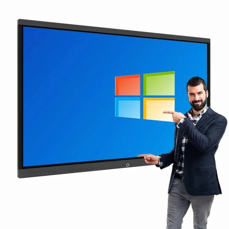 Large Screen 65Inch 4K 3840*2160 Android Television Smart Tv Displays for Meetings Educations Interactive