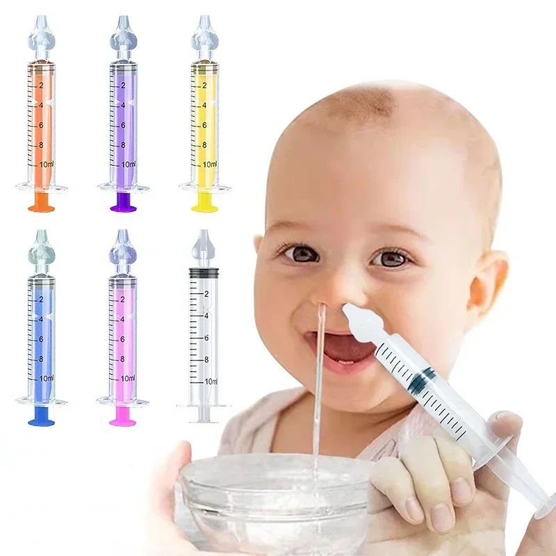 1/2pcs Baby Nose Cleaner Rhinitis Nasal Washer Needle Tube Baby Nasal Aspirator Cleaner Syringe Baby Nose Washing for Children 2